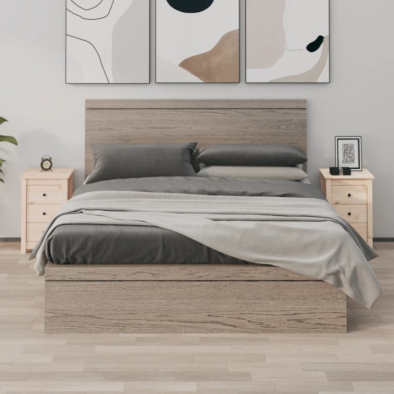 vidaXL Mesitas de noche 2 uds madera maciza de pino 40x35x61,5 cm vidaXL Mesitas de noche 2 uds madera maciza de pino 40x35x61,5 cm