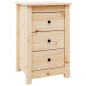 vidaXL Mesitas de noche 2 uds madera maciza de pino 40x35x61,5 cm vidaXL Mesitas de noche 2 uds madera maciza de pino 40x35x61,5 cm