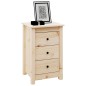 vidaXL Mesitas de noche 2 uds madera maciza de pino 40x35x61,5 cm vidaXL Mesitas de noche 2 uds madera maciza de pino 40x35x61,5 cm