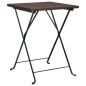 vidaXL Mesa bistró plegable marrón ratán sintético 55x54x71 cm vidaXL Mesa bistró plegable marrón ratán sintético 55x54x71 cm