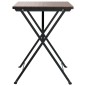 vidaXL Mesa bistró plegable marrón ratán sintético 55x54x71 cm vidaXL Mesa bistró plegable marrón ratán sintético 55x54x71 cm