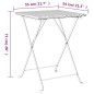vidaXL Mesa bistró plegable marrón ratán sintético 55x54x71 cm vidaXL Mesa bistró plegable marrón ratán sintético 55x54x71 cm