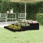 vidaXL Jardinera madera maciza de pino negro 107x107x27 cm vidaXL Jardinera madera maciza de pino negro 107x107x27 cm
