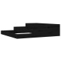 vidaXL Jardinera madera maciza de pino negro 107x107x27 cm vidaXL Jardinera madera maciza de pino negro 107x107x27 cm