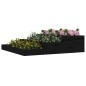 vidaXL Jardinera madera maciza de pino negro 107x107x27 cm vidaXL Jardinera madera maciza de pino negro 107x107x27 cm