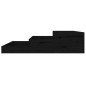 vidaXL Jardinera madera maciza de pino negro 107x107x27 cm vidaXL Jardinera madera maciza de pino negro 107x107x27 cm