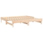 vidaXL Sofá cama extraíble madera maciza de pino 2x(90x190) cm vidaXL Sofá cama extraíble madera maciza de pino 2x(90x190) cm