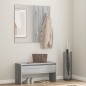 vidaXL Set de muebles de recibidor madera contrachapada gris Sonoma