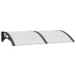 vidaXL Marquesina puerta policarbonato negro y transparente 150x80 cm vidaXL Marquesina puerta policarbonato negro y transparente 150x80 cm