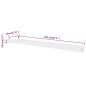 vidaXL Estantes flotantes de pared 2 uds MDF blanco para libros/DVD 
