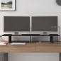 vidaXL Soporte para monitor madera maciza de pino negro 100x27x15 cm vidaXL Soporte para monitor madera maciza de pino negro 100x27x15 cm