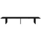 vidaXL Soporte para monitor madera maciza de pino negro 100x27x15 cm vidaXL Soporte para monitor madera maciza de pino negro 100x27x15 cm