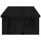 vidaXL Soporte para monitor madera maciza de pino negro 100x27x15 cm vidaXL Soporte para monitor madera maciza de pino negro 100x27x15 cm
