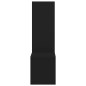 vidaXL Estantes de pared 2 uds madera contrachapada negro 50x15x50 cm