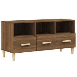 vidaXL Mueble para TV madera contrachapada roble marrón 102x36x50 cm