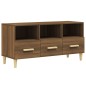 vidaXL Mueble para TV madera contrachapada roble marrón 102x36x50 cm