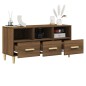vidaXL Mueble para TV madera contrachapada roble marrón 102x36x50 cm