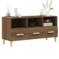 vidaXL Mueble para TV madera contrachapada roble marrón 102x36x50 cm