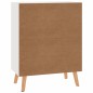 vidaXL Aparador de madera de ingeniería blanco brillo 60x30x72 cm vidaXL Aparador de madera de ingeniería blanco brillo 60x30x72 cm