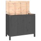 vidaXL Baúl para la colada madera maciza de pino gris 88,5x44x76 cm vidaXL Baúl para la colada madera maciza de pino gris 88,5x44x76 cm