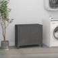 vidaXL Baúl para la colada madera maciza de pino gris 88,5x44x76 cm vidaXL Baúl para la colada madera maciza de pino gris 88,5x44x76 cm