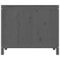 vidaXL Baúl para la colada madera maciza de pino gris 88,5x44x76 cm vidaXL Baúl para la colada madera maciza de pino gris 88,5x44x76 cm