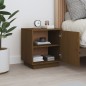 vidaXL Mesita de noche madera maciza de pino marrón miel 40x34x45 cm vidaXL Mesita de noche madera maciza de pino marrón miel 40x34x45 cm