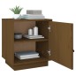vidaXL Mesita de noche madera maciza de pino marrón miel 40x34x45 cm vidaXL Mesita de noche madera maciza de pino marrón miel 40x34x45 cm