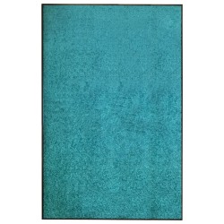 vidaXL Felpudo lavable azul cian 120x180 cm