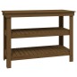 vidaXL Banco de trabajo madera maciza pino marrón miel 110,5x50x80 cm vidaXL Banco de trabajo madera maciza pino marrón miel 110,5x50x80 cm