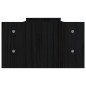 vidaXL Soporte para monitor madera maciza de pino negro 100x27x15 cm vidaXL Soporte para monitor madera maciza de pino negro 100x27x15 cm