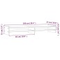 vidaXL Soporte para monitor madera maciza de pino negro 100x27x15 cm vidaXL Soporte para monitor madera maciza de pino negro 100x27x15 cm