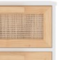 vidaXL Aparador blanco madera pino maciza y ratán natural 40x30x90 cm vidaXL Aparador blanco madera pino maciza y ratán natural 40x30x90 cm