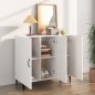 vidaXL Aparador de madera de ingeniería blanco brillo 90x34x80 cm