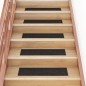 vidaXL Alfombrilla autoadhesiva escalera 15 uds marrón 76x20 cm vidaXL Alfombrilla autoadhesiva escalera 15 uds marrón 76x20 cm