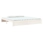 vidaXL Estructura de cama madera maciza blanco 200x200 cm vidaXL Estructura de cama madera maciza blanco 200x200 cm