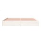 vidaXL Estructura de cama madera maciza blanco 200x200 cm vidaXL Estructura de cama madera maciza blanco 200x200 cm