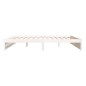 vidaXL Estructura de cama madera maciza blanco 200x200 cm vidaXL Estructura de cama madera maciza blanco 200x200 cm