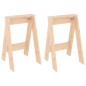 vidaXL Taburetes 2 unidades madera maciza de pino 40x40x60 cm