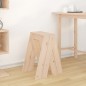 vidaXL Taburetes 2 unidades madera maciza de pino 40x40x60 cm