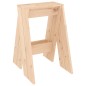 vidaXL Taburetes 2 unidades madera maciza de pino 40x40x60 cm