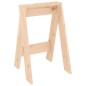 vidaXL Taburetes 2 unidades madera maciza de pino 40x40x60 cm