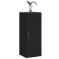 vidaXL Armario de pared madera de ingeniería negro 34,5x34x90 cm