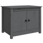 vidaXL Mesa de centro de madera maciza de pino gris 71x49x55 cm vidaXL Mesa de centro de madera maciza de pino gris 71x49x55 cm