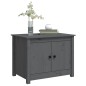 vidaXL Mesa de centro de madera maciza de pino gris 71x49x55 cm vidaXL Mesa de centro de madera maciza de pino gris 71x49x55 cm