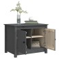 vidaXL Mesa de centro de madera maciza de pino gris 71x49x55 cm vidaXL Mesa de centro de madera maciza de pino gris 71x49x55 cm