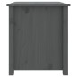 vidaXL Mesa de centro de madera maciza de pino gris 71x49x55 cm vidaXL Mesa de centro de madera maciza de pino gris 71x49x55 cm