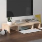 vidaXL Soporte para monitor madera maciza de pino 60x24x10,5 cm vidaXL Soporte para monitor madera maciza de pino 60x24x10,5 cm