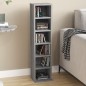 vidaXL Estantería para CD madera contrachapada gris Sonoma 21x20x88 cm vidaXL Estantería para CD madera contrachapada gris Sonoma 21x20x88 cm