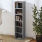 vidaXL Estantería para CD madera contrachapada gris Sonoma 21x20x88 cm vidaXL Estantería para CD madera contrachapada gris Sonoma 21x20x88 cm